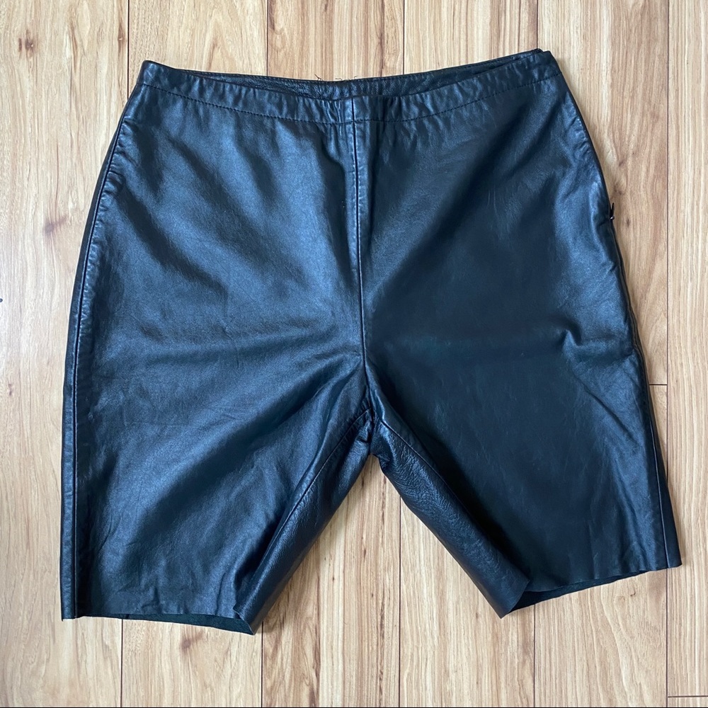 Vintage Leather Shorts, Size 10